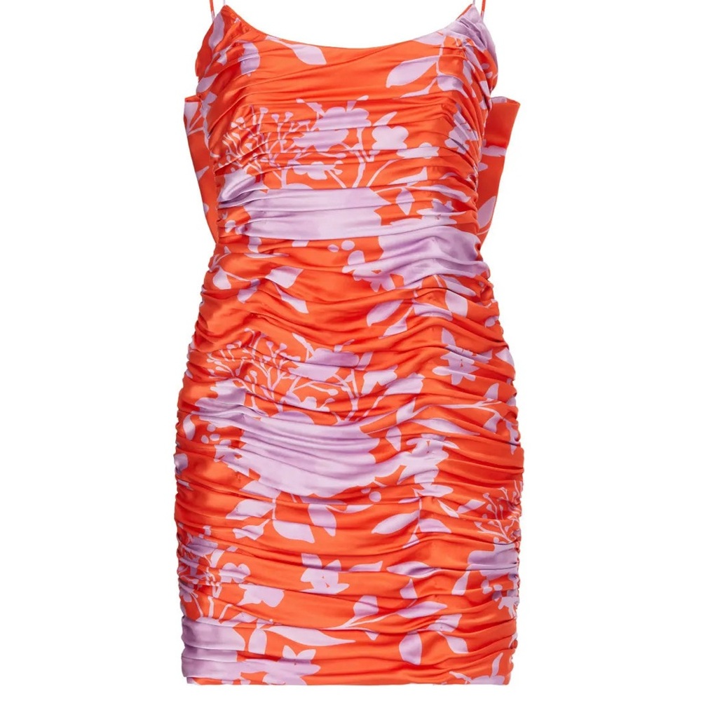NWT Anthropologie Reggy Ruched Bow Dress by Hutch Sz 4